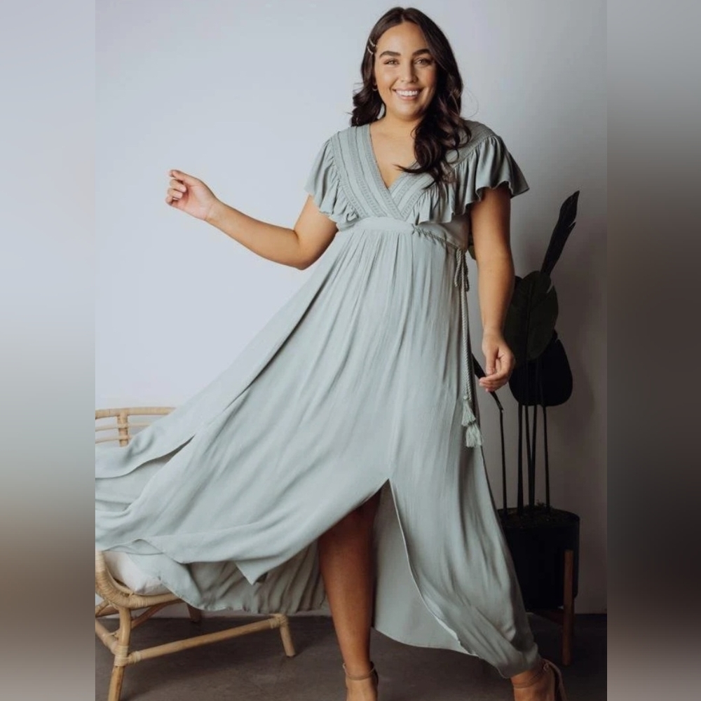 Baltic Born Jennifer Deep V Maxi Dress